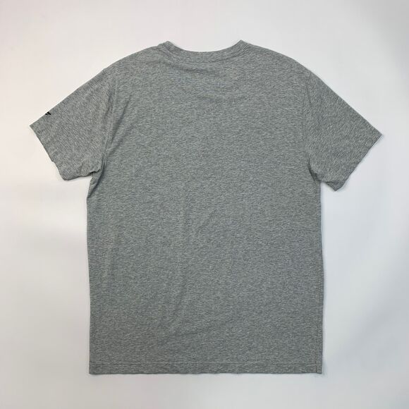 Fabletics Shirt Mens M Medium Gray Heather Short Sleeve Stretch Casual Crew Neck - Picture 7 of 10
